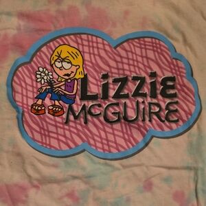Hot Topic Her Universe Disney Channel Lizzie McGuire Tie-Dye Shirt Pink Blue 2XL